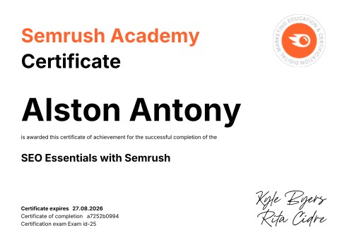 SEO Essentials - Semrush